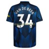 Original Fußballtrikot Manchester United Donny van de Beek 34 Ausweichtrikot 2021-22 Für Herren